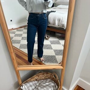 Abercrombie & Fitch Dark Blue Straight Leg Jeans